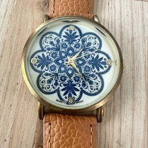 Francesca’s ladies boho blue and white fashion watch NEW BATTERY